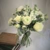 white handtied bouquet