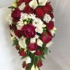 red white wedding teardrop bouquet 010618