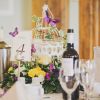 Hitchin Priory wedding breakfast bird cage table centre pieces