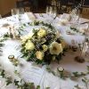 The dairy wedding venue top table centre piece flowers waddesdon 8