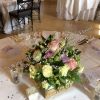 The Dairy Waddesdon wedding venue table centrepiece crate purple lilac blus