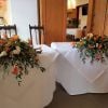 emily two top table ceremony long low autumn missenden abbey