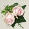 Corsage ladies pink rose buttonhole