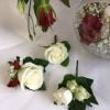 white rose buttonhole corsage groom 01 0618