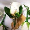 Hedsor House buttonhole white rose